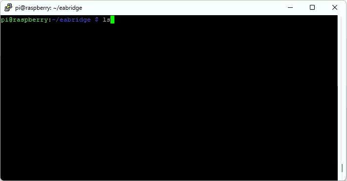 Codegenerierung mit der EA Bridge in einem Terminal, das Code aus einem EA-Modell erzeugt