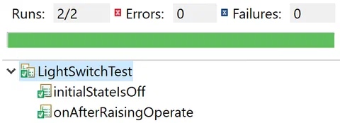 Testausführung und Rückmeldung