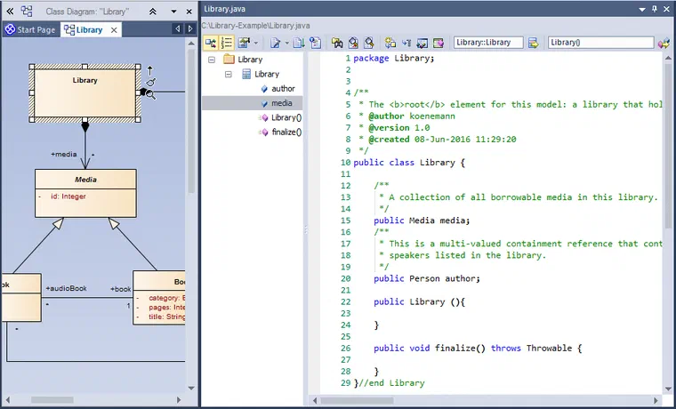 Eclipse-basierte Codegenerierung für Enterprise-Architect-Modelle